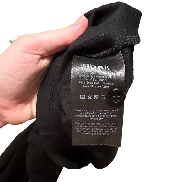 Filippa K Black Collared Dress Size Medium - Picture 5 of 5